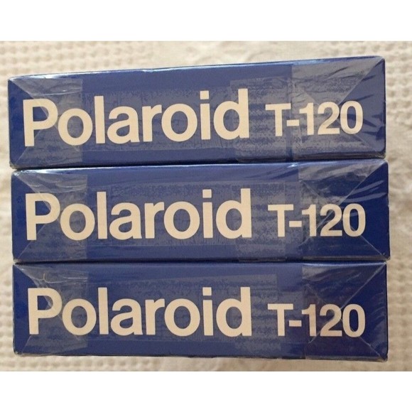 Polaroid Supercolor Plus T-120 Blank Recordable VHS Tapes NEW SEALED Lot of 3 - Picture 5 of 5